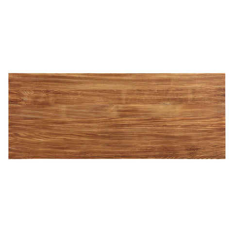 Urban Designs 59" L Metal And Wood Bar Table In Natural and Gunmetal Finish