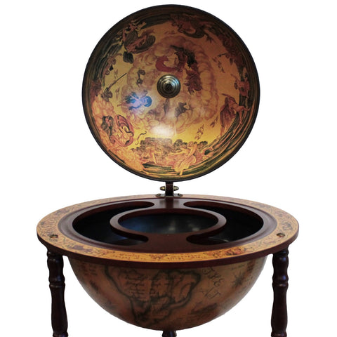 Urban Designs Antique Reproduction Sixteenth-Century Italian Old World Globe Bar