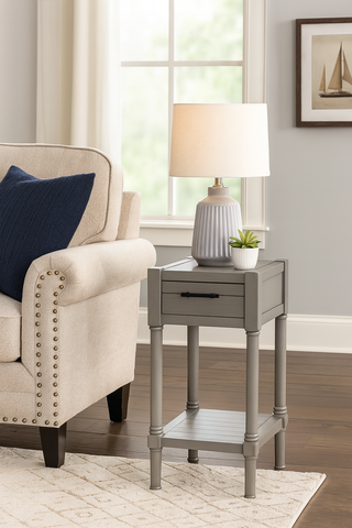 Urban Designs Vienna End Accent Table With Storage