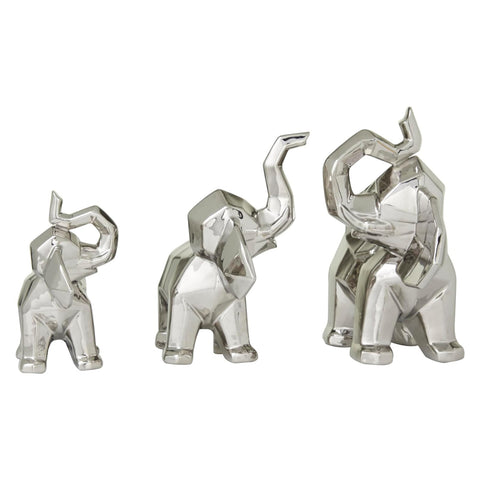 Urban Designs Luck And Wisdom Elephant Trio Collectible Statue Figurine