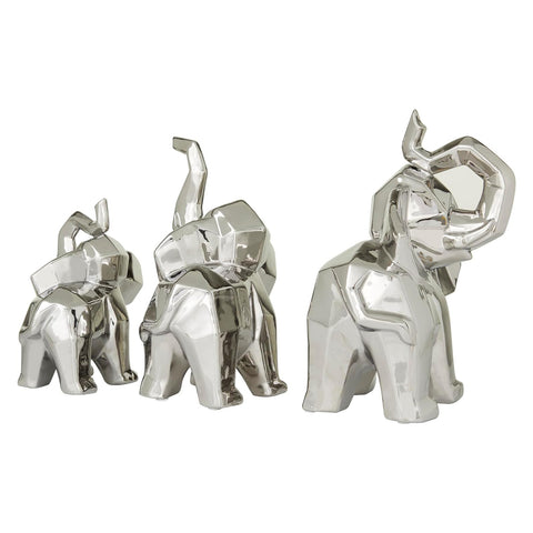 Urban Designs Luck And Wisdom Elephant Trio Collectible Statue Figurine