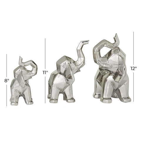 Urban Designs Luck And Wisdom Elephant Trio Collectible Statue Figurine