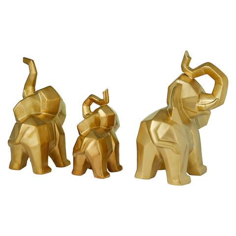 Urban Designs Luck And Wisdom Elephant Trio Collectible Statue Figurine