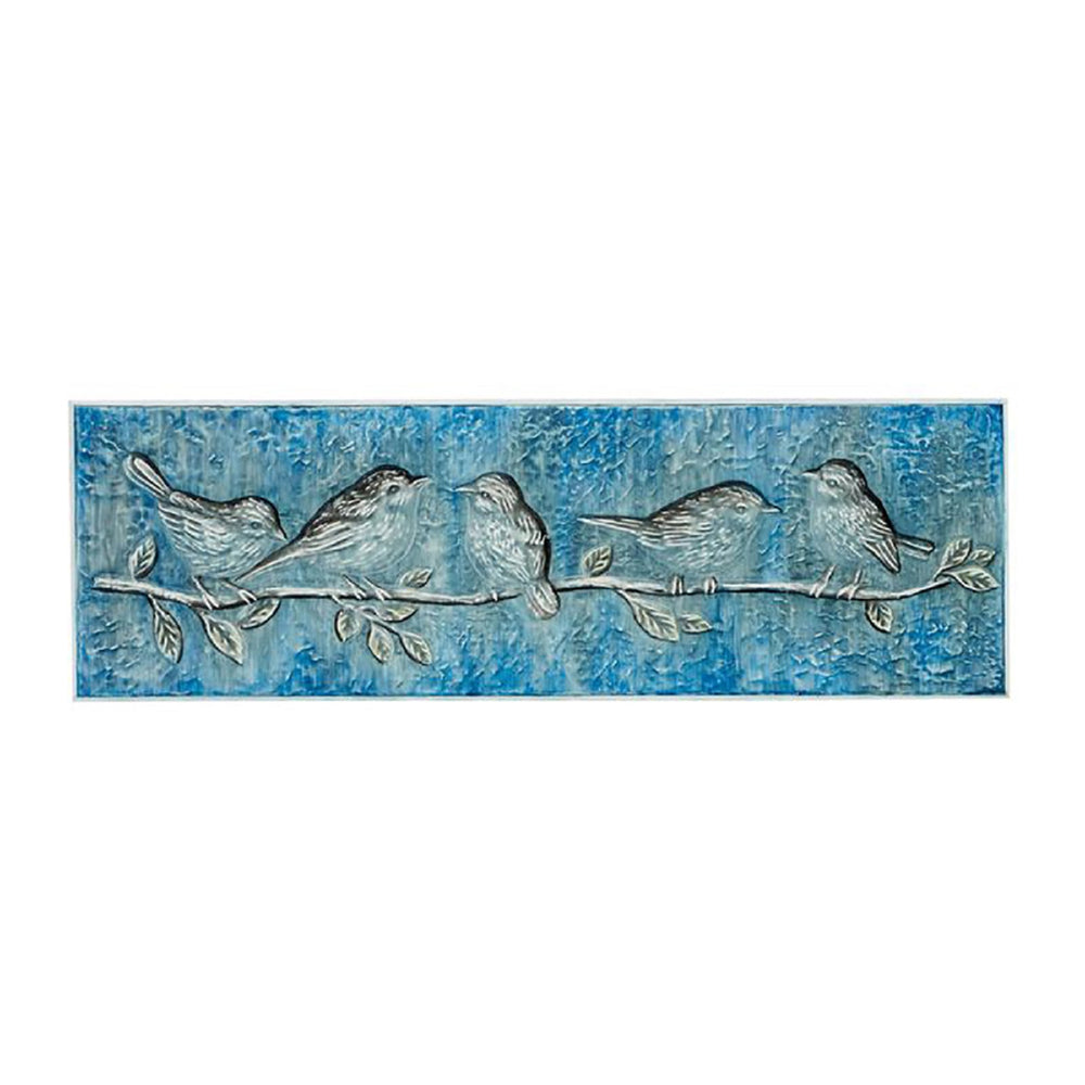 Urban Designs Chirping Birds 32-Inch Spring Metal Art Wall Decor