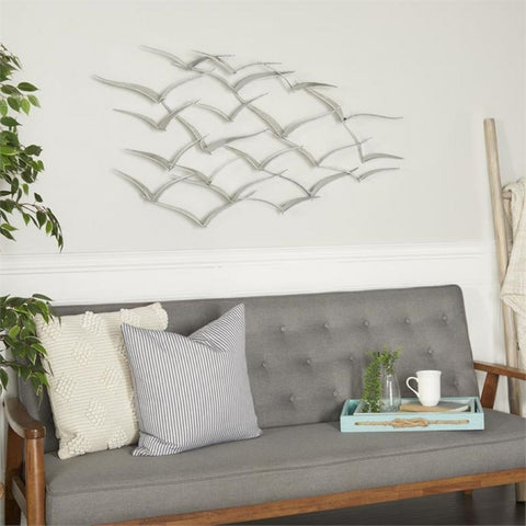 Urban Designs Handcrafted Flock of Birds Metal Wall Art