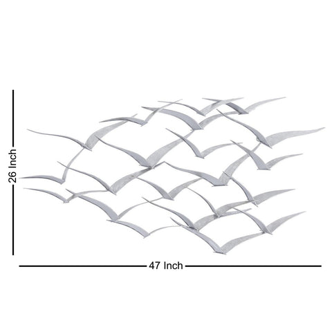 Urban Designs Handcrafted Flock of Birds Metal Wall Art