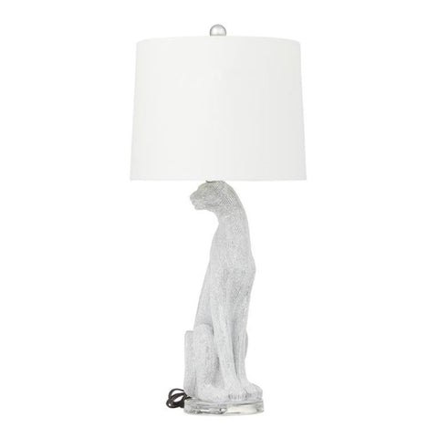 Urban Designs Leopard Glam 29-Inch Table Lamp Set of 2 - Silver