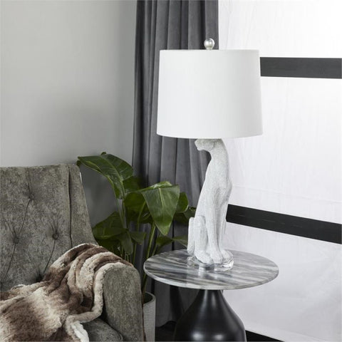 Urban Designs Leopard Glam 29-Inch Table Lamp Set of 2 - Silver