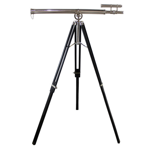 Urban Designs Antiqued Brass 58-inch Handcrafted Decorative Telescope
