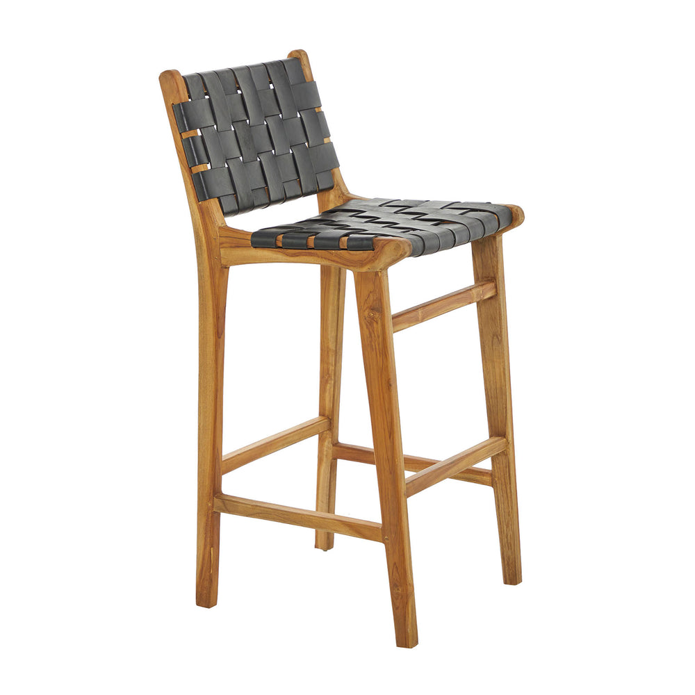 Urban Designs Handmade London 25-Inch Genuine Leather Bar Stool