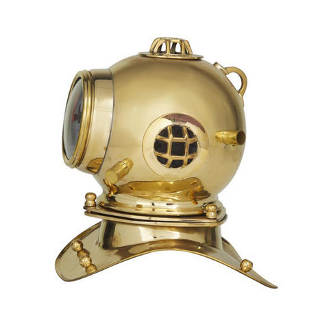 Urban Designs Mark V Style 8-Inch Decorative Diving Helmet with Clock
