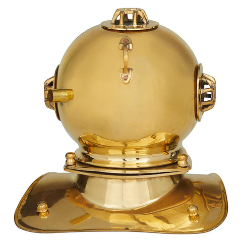 Urban Designs Mark V Style 8-Inch Decorative Diving Helmet with Clock