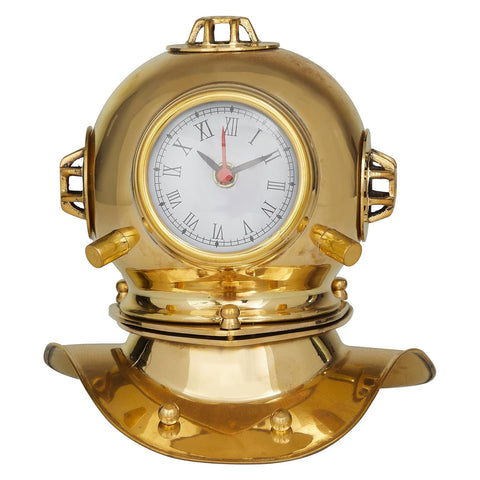 Urban Designs Mark V Style 8-Inch Decorative Diving Helmet with Clock
