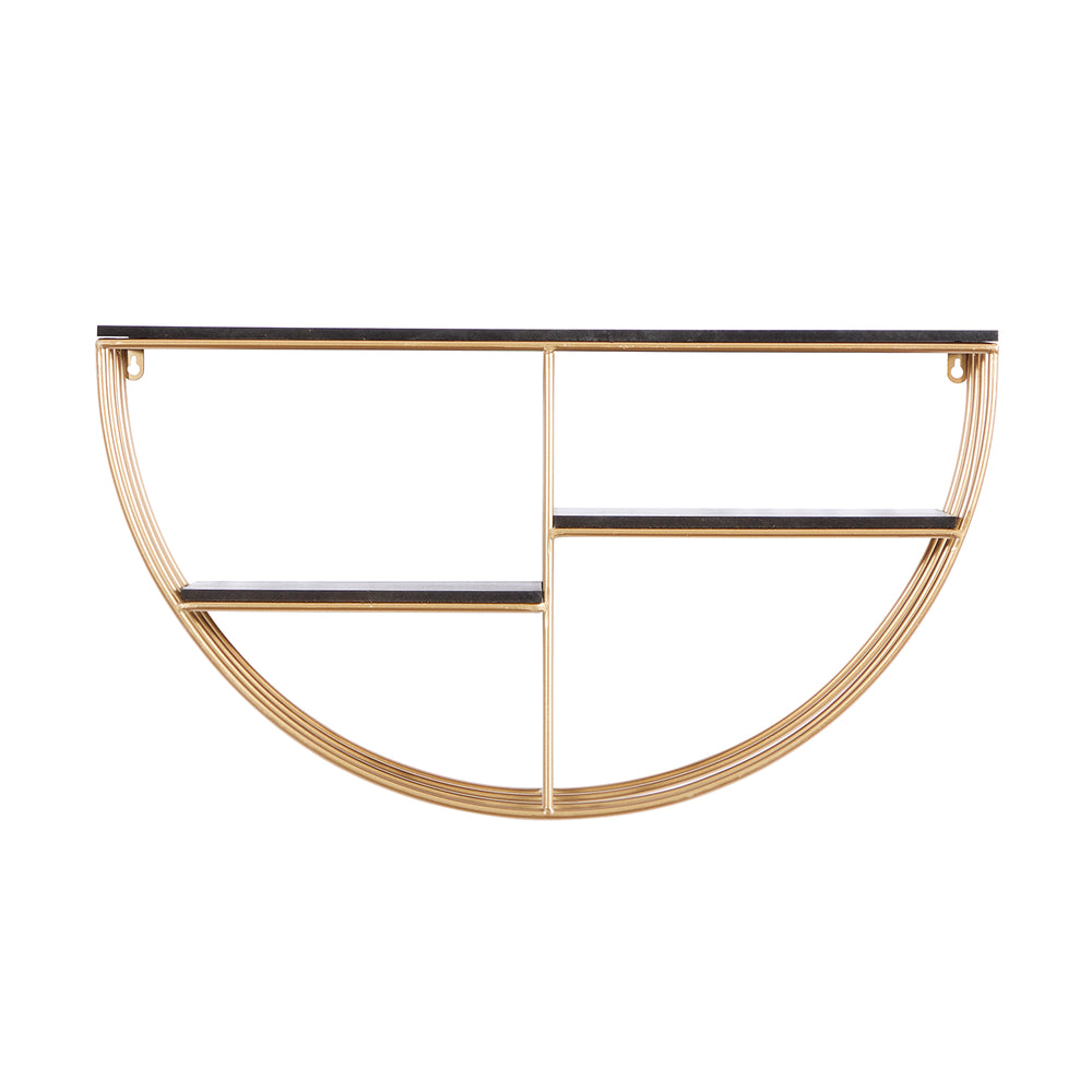 Urban Designs Ellison Gold Metal Decorative Wall Shelf