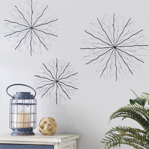 Urban Designs Cosmic Burst 3-Piece Metal Wall Art Decor