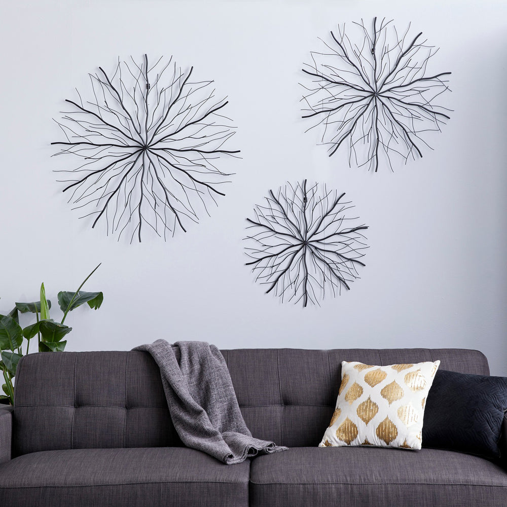 Urban Designs Cosmic Burst 3-Piece Metal Wall Art Decor