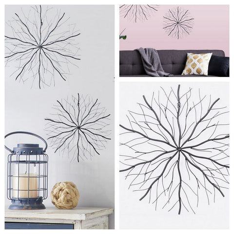 Urban Designs Cosmic Burst 3-Piece Metal Wall Art Decor