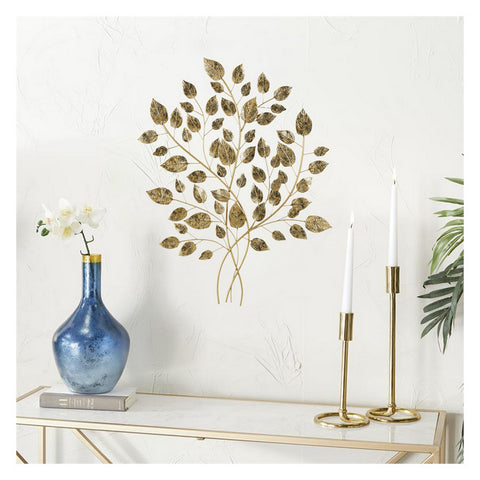 Urban Designs Graceful Leaves 33" High Metal Wall Decor