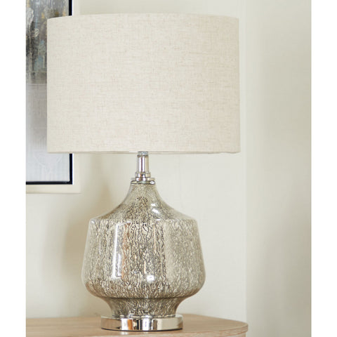 Urban Designs Sofia Small 21-Inch Mercury Glass Traditional Table Lamp