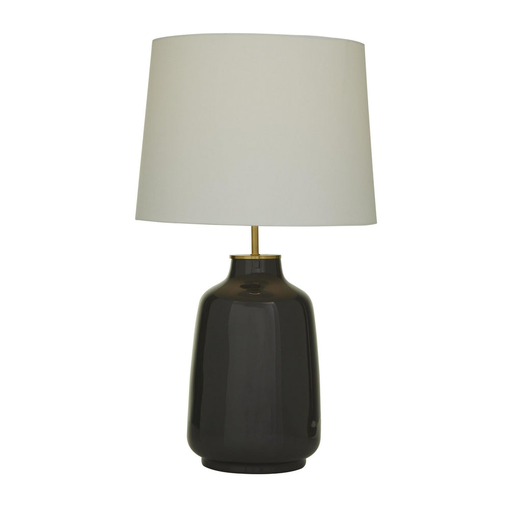 Urban Designs Crestview Modern Glazed Ceramic Table Lamp - Grey
