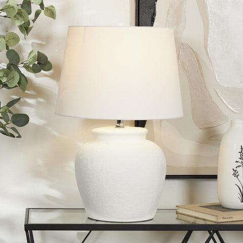 Urban Designs Valdivia 24-Inch Cement Gourd Accent Table Lamp