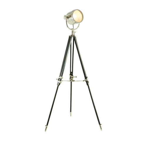Urban Designs Hollywood Studio Celeblight 67" High Spot Light Tripod Floor Lamp - Silver