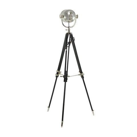 Urban Designs Hollywood Studio Celeblight 67" High Spot Light Tripod Floor Lamp - Silver