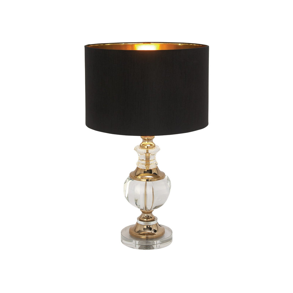 Urban Designs Decorator's Collection Crystal Gold Round Table Lamp