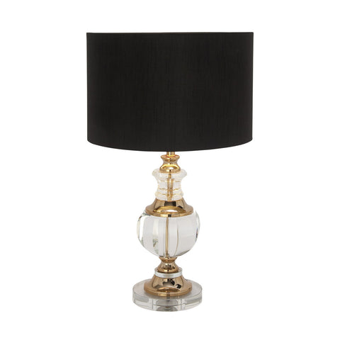 Urban Designs Decorator's Collection Crystal Gold Round Table Lamp
