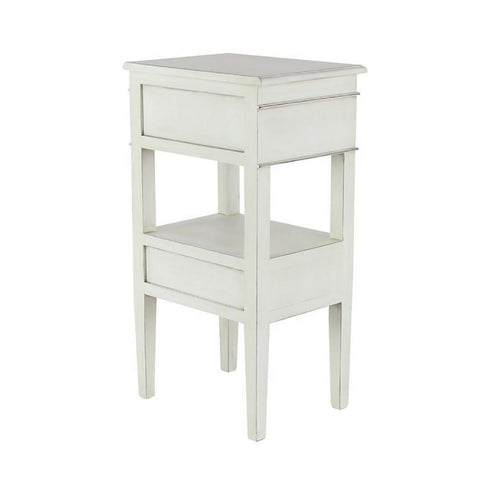 Urban Designs Erika 2-Drawer Middle Shelf Wooden Accent Side Table