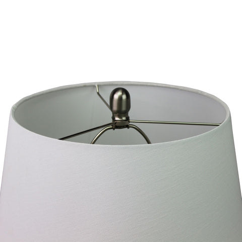 Urban Designs Malibu Ocean Waves 32" High Ceramic Table Lamp With Various Blue Hues and White Tapered Shade (Set of 2)