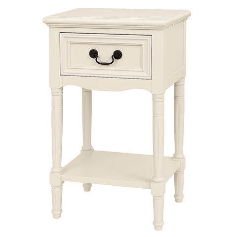 Urban Designs Wooden Accent Table / Nightstand with Drawer and Bottom Shelf – 29" H, 16" L x 16" W