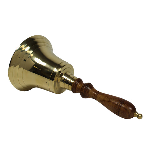 Urban Designs Handcrafted Engraved Antiqued Solid Brass 12-Inch Captain Bell