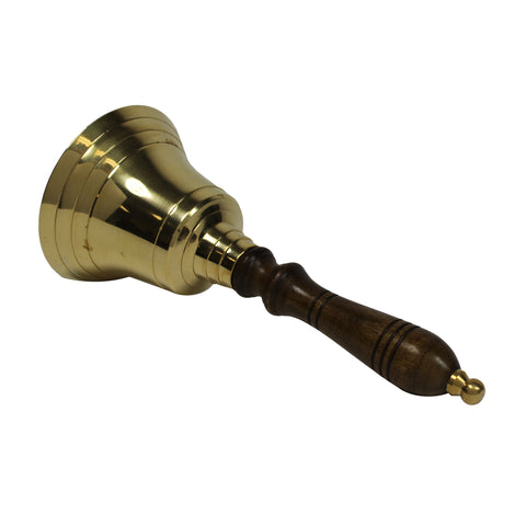Urban Designs Handcrafted Engraved Antiqued Solid Brass 9-Inch Captain Bell
