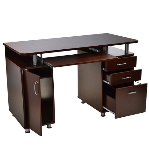 Urban Designs Multifunctional Office Desk with File Cabinet