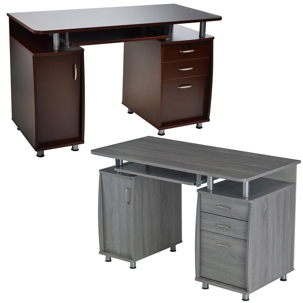 Urban Designs Multifunctional Office Desk with File Cabinet