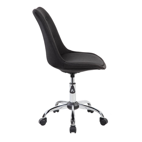 Modern Designs Armless Task Chair with Buttons - Black