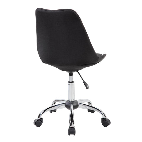 Modern Designs Armless Task Chair with Buttons - Black