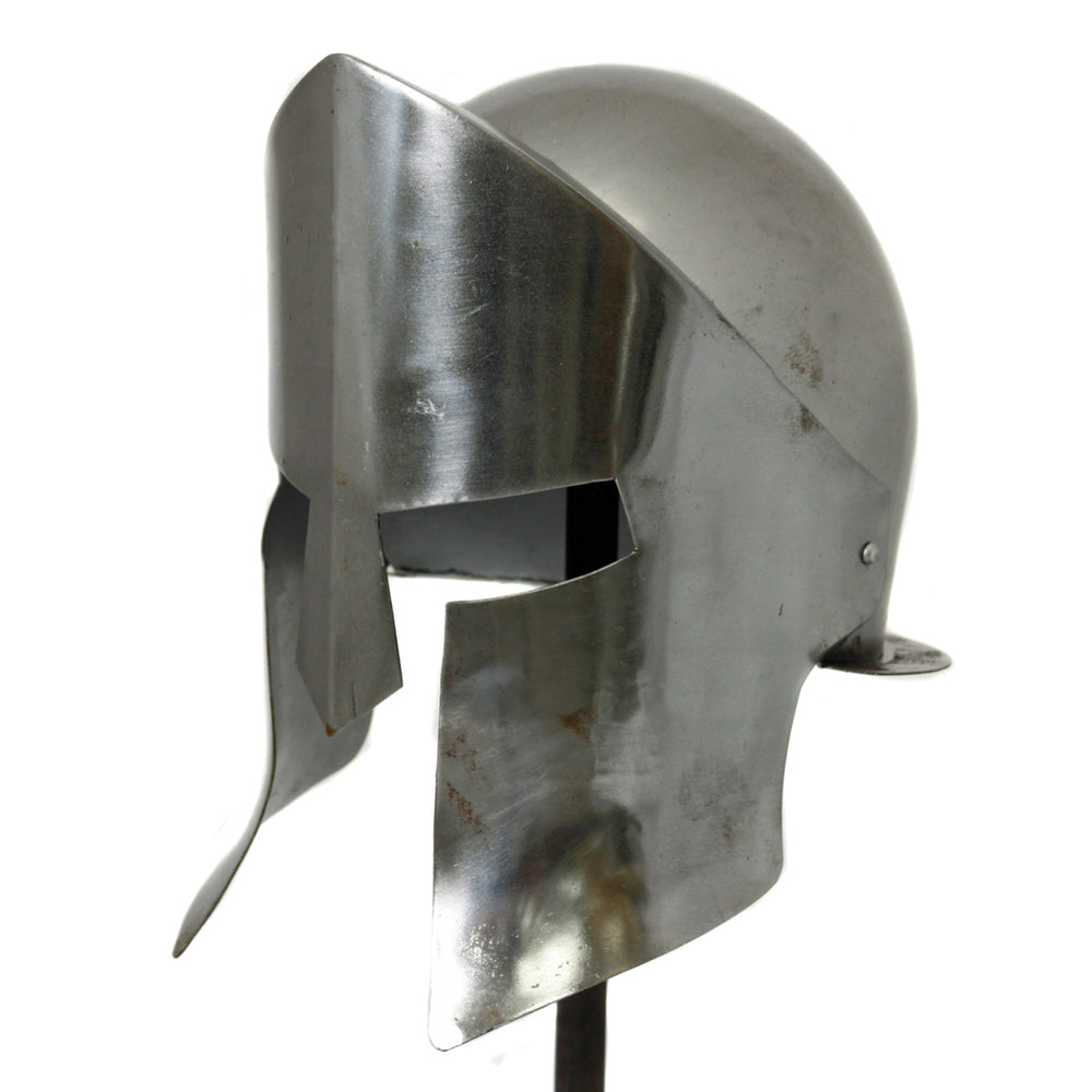 Urban Designs Antique Replica Armor Spartan Helmet - Chrome