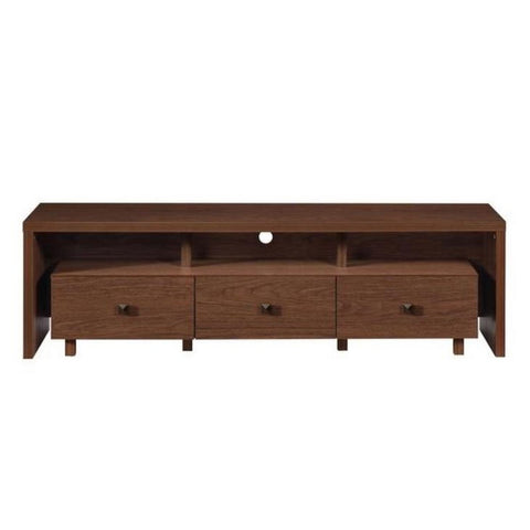 Urban Designs Elegant TV Stand For TV Up To 75 with Storage - Hickory