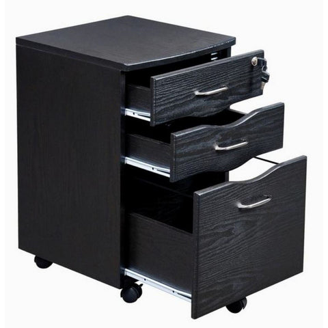 Urban Designs Rolling storage and File Cabinet - Espresso