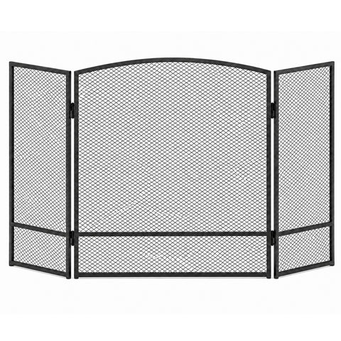 Urban Designs 3-Panel Folding Fireplace Screen, 48" W x 29" H