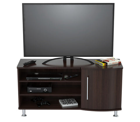 Inval Curved Front 50 Inches Flat-Screen TV Stand - Espresso Wengue