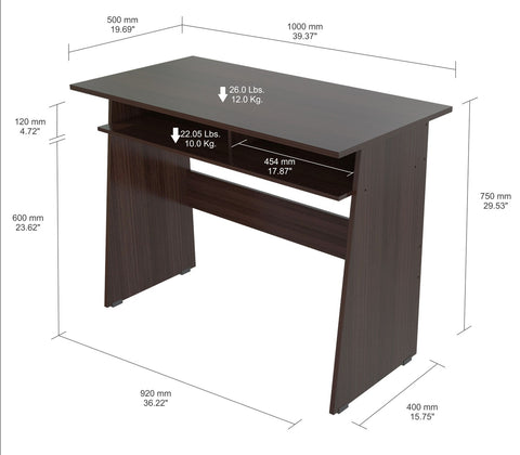 Inval Imported Modern Student Wooden Computer Writing Desk