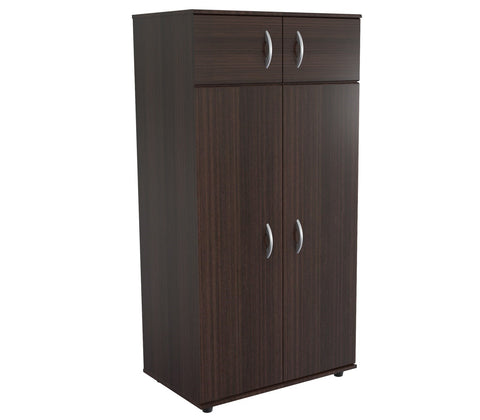 Inval Four Door Wardrobe/Armoire - Espresso Wengue
