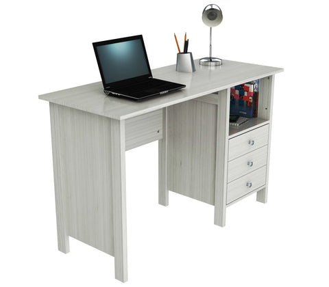 Inval Computer Desk - Laricina White