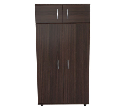Inval Four Door Wardrobe/Armoire - Espresso Wengue
