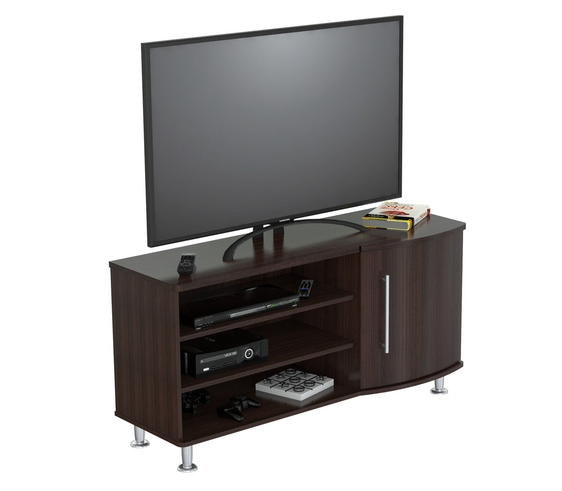 Inval Curved Front 50 Inches Flat-Screen TV Stand - Espresso Wengue