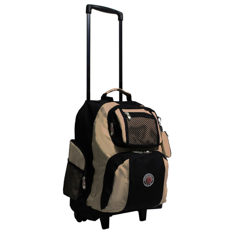 Transworld Deluxe 22-Inch Carry-On Rolling Backpack