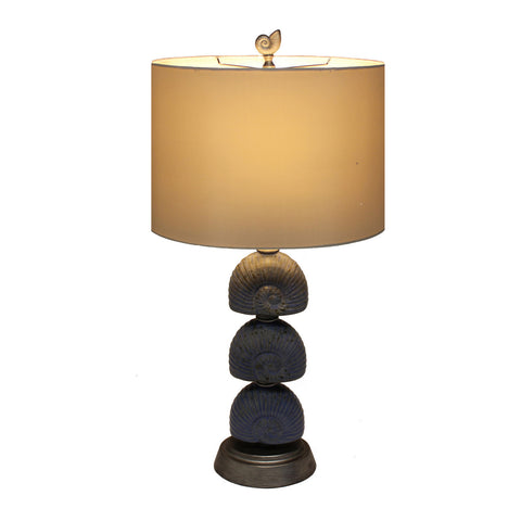 Urban Designs Coastal Seashell Glazed Ceramic 32-Inch Table Lamp